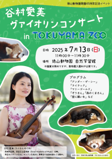 谷村愛美ヴァイオリンコンサート in TOKUYAMAZOO